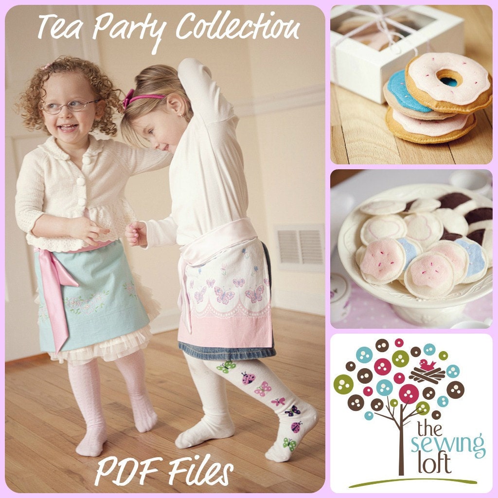 PDF Patterns - Tea Party Collection - How To PDF Downloads INSTANTLY