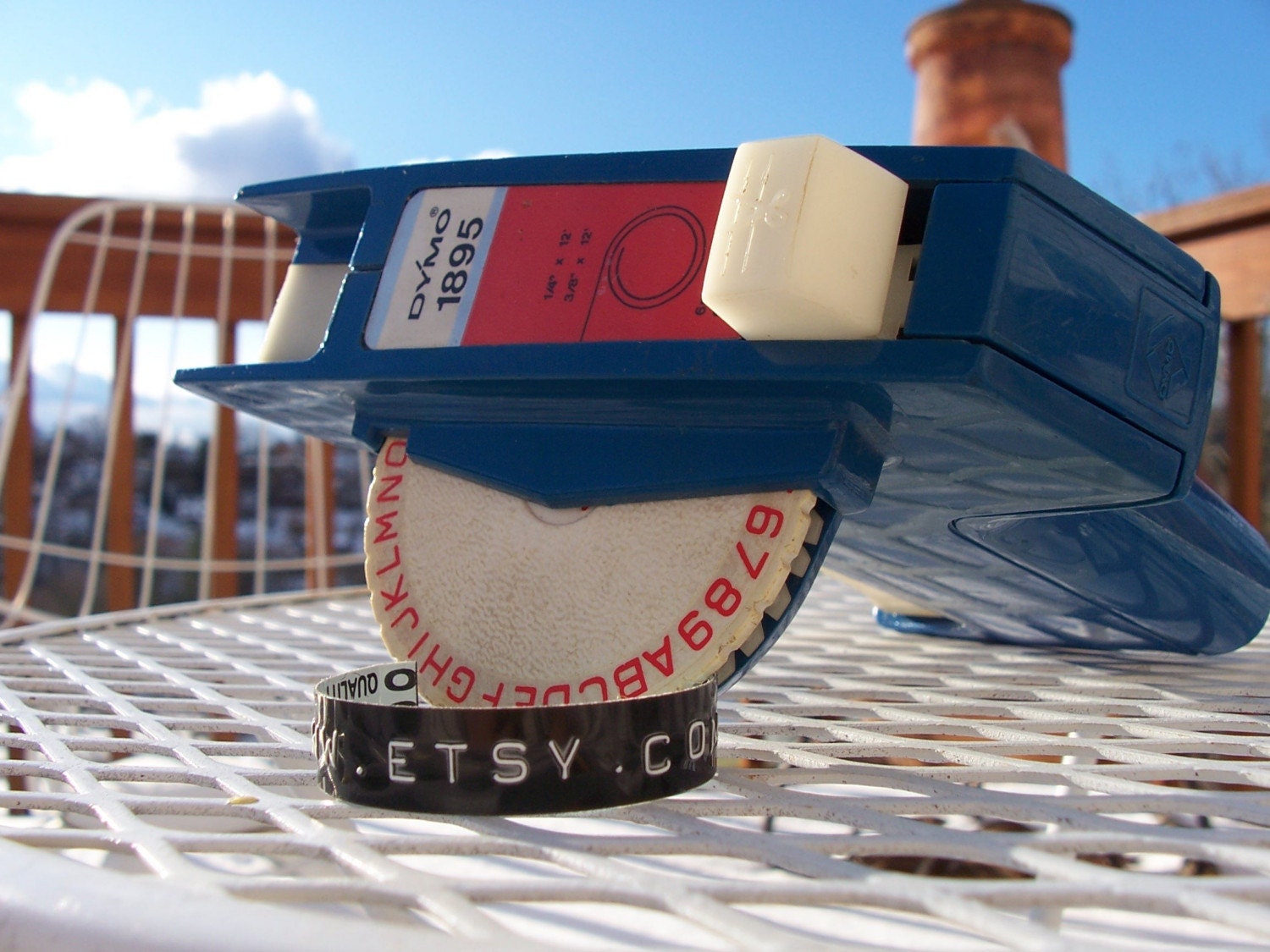 Vintage Dymo 1895 Labeler - Blue 