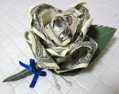 Money Rose Boutonnière - Made to Order for Grooms or Prom