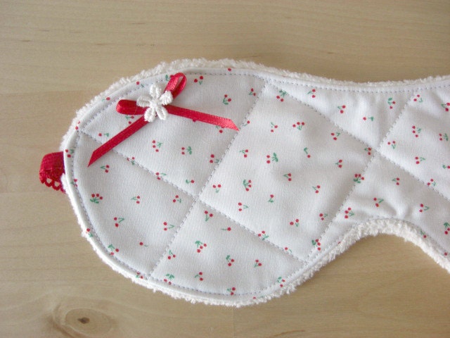 Cherry Sleep Mask with Bow and Flower