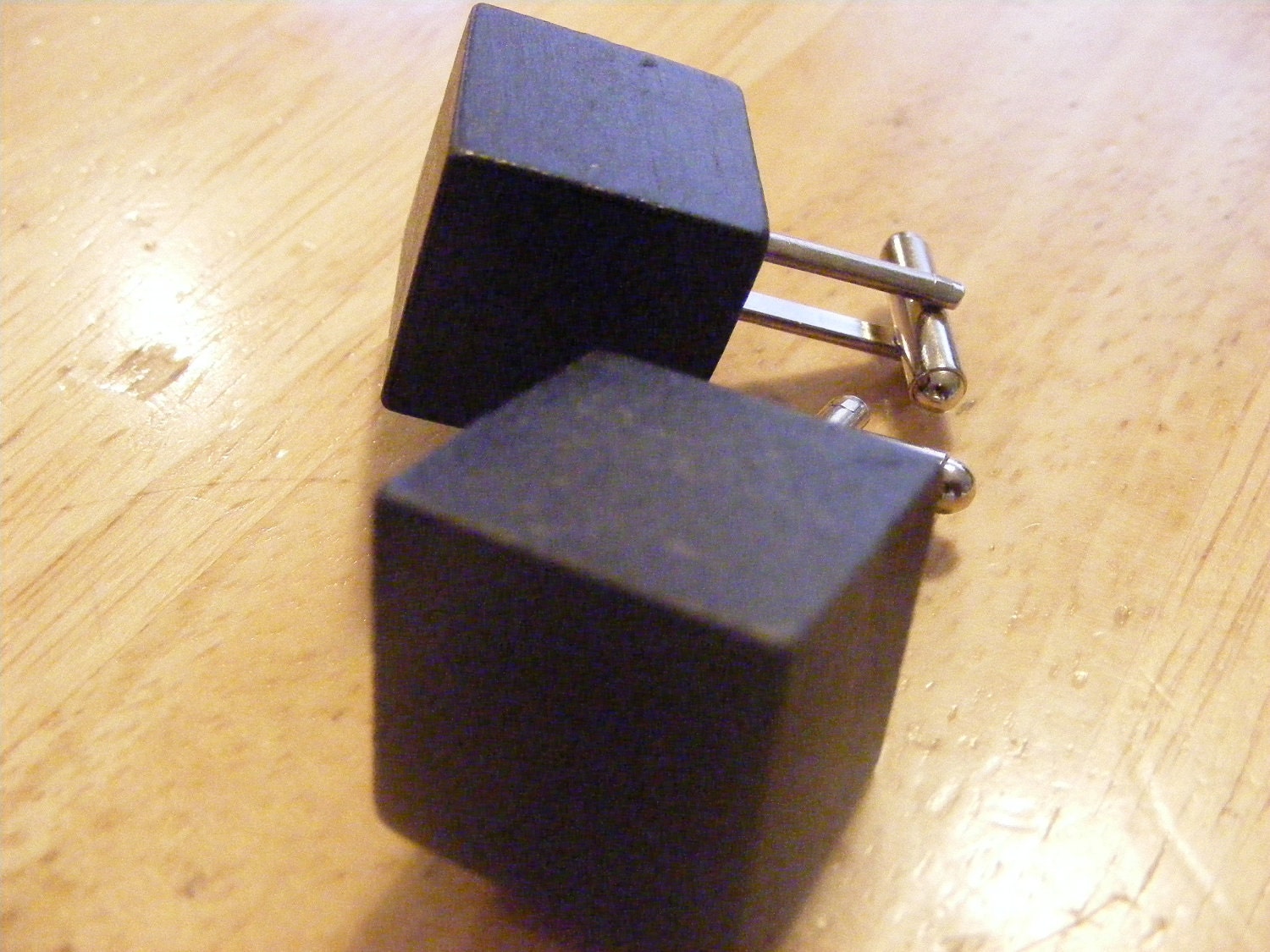 Men's Sq Wooden Cufflinks
