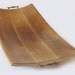 Cream Caramel tray large platter recycled oak wine barrel staves, solid antique brass handles
