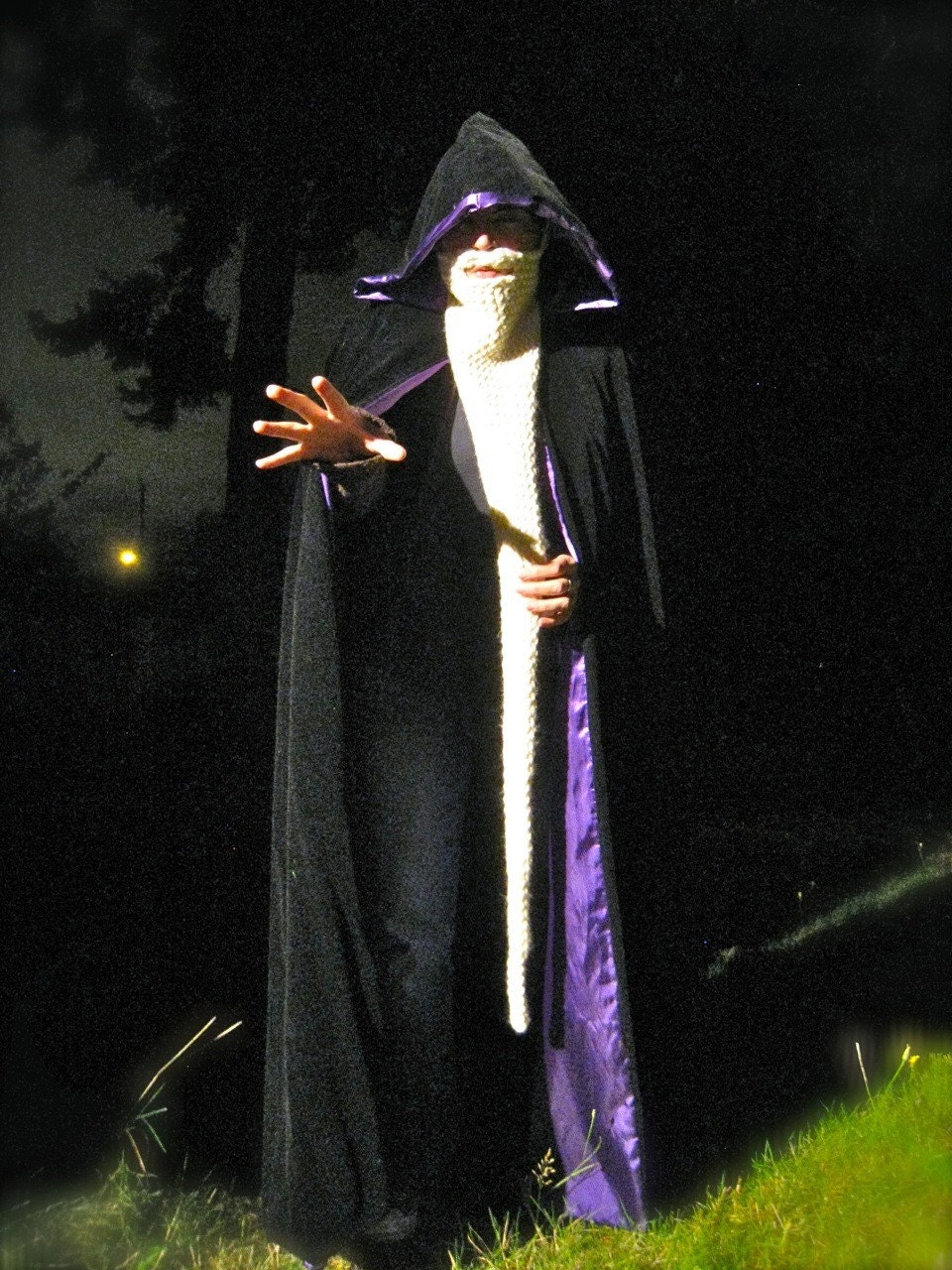 wizard knit beard - face neck warmer, costume, disguise, gandalf, dumbledore, harry potter, dickie, scarf