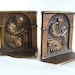 1920s Bookends The Scholar DAL Bronze Tone Cast Iron