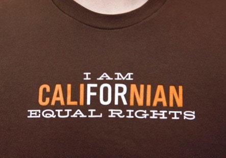 I Am Californian For Equal Rights T-Shirt MEDIUM