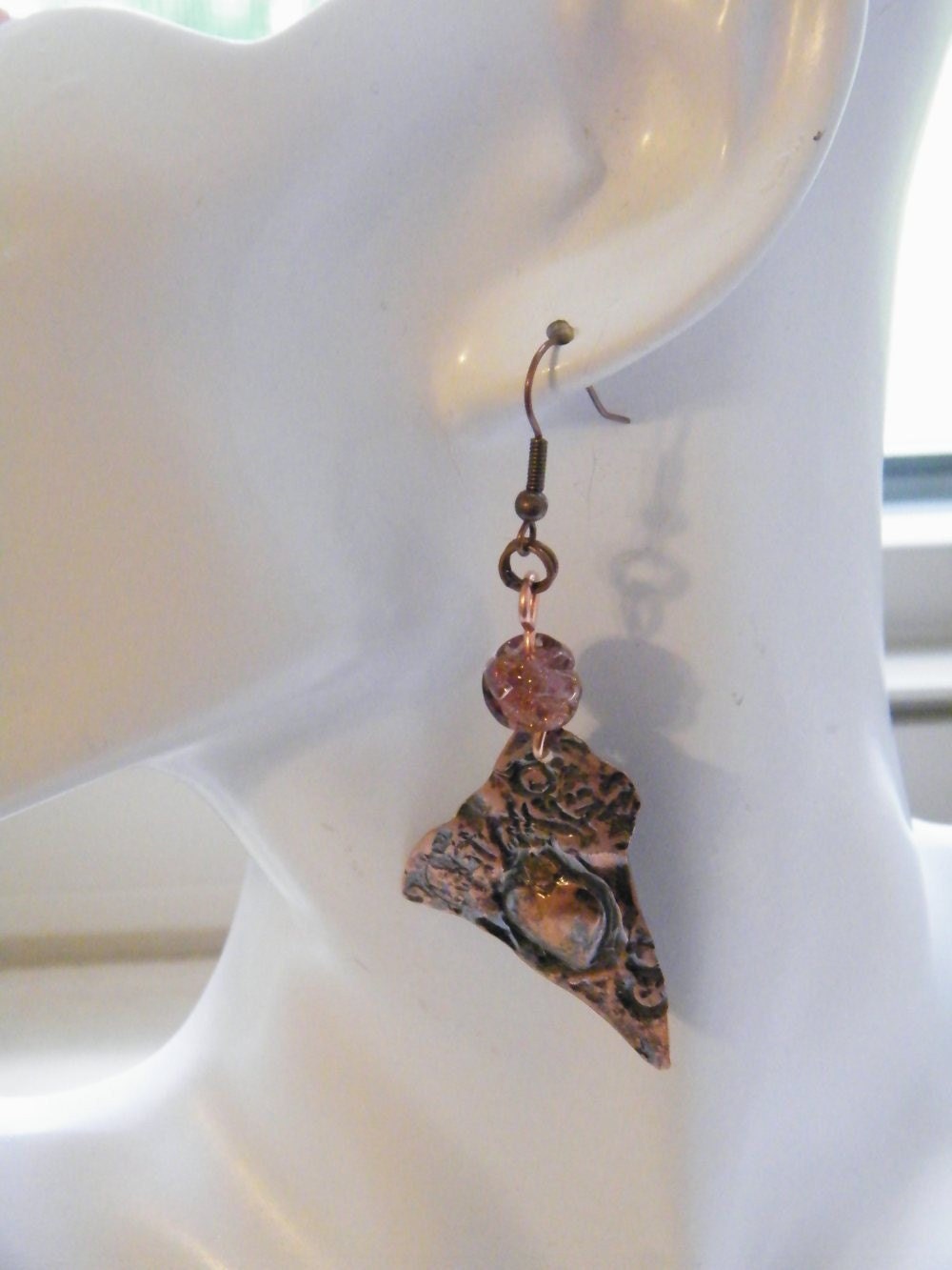 French Hair Pin Message Necklace and Earrings