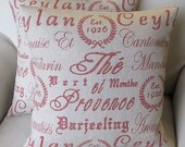 Provence in Red 2 pillow covers 18x18