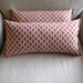 Coral Ikat pillow covers pair 20X20
