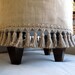BURLAP Slipcovered Stool  ONLY 1 LEFT