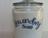 Laundry Soap jar vinyl 2 gallon size
