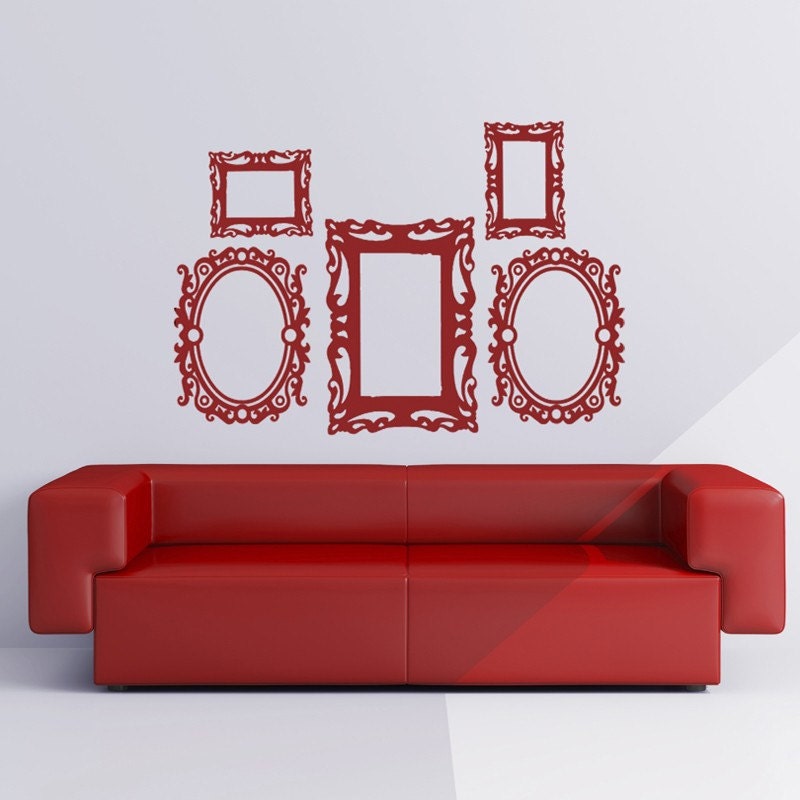 Baroque Picture Frame Set - Vinyl Wall Decals