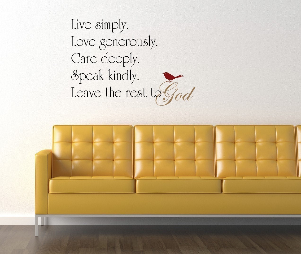 Leave the rest to God vinyl wall decal