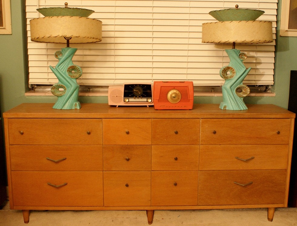 Reserved for Trnguyen70 Vintage 1950s George Nelson style slim Credenza