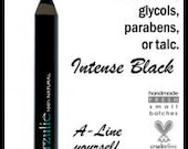 All Natural Mineral Makeup Eyeliner Pencil in INTENSE BLACK  Organic Chubby Mineral Eyeliner