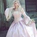 BellaDonna Corset Bustle Gown with Detachable Sleeves Custom