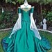 Miranda Medieval Corset Gown Silk and Chiffon Custom
