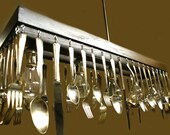 Custom  Made to order Silverware Chandelier