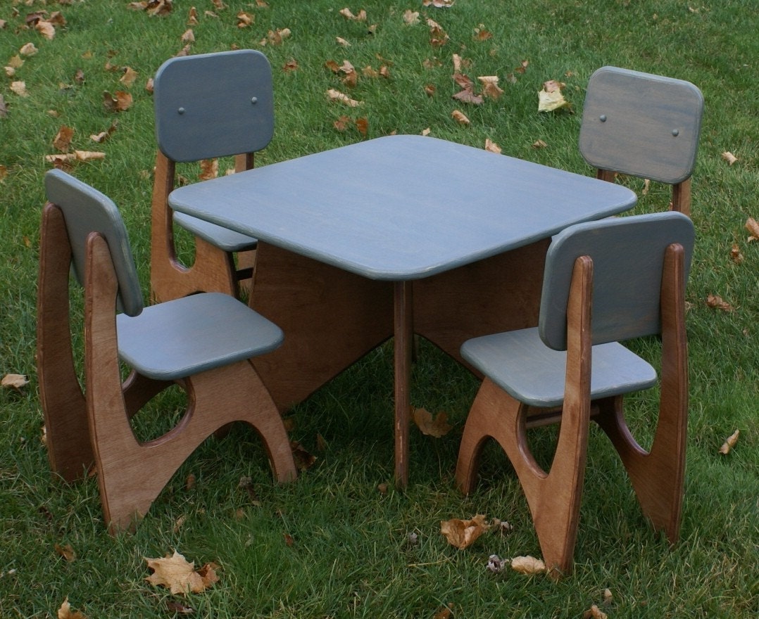 Modern Child Table set - 4 Chair option