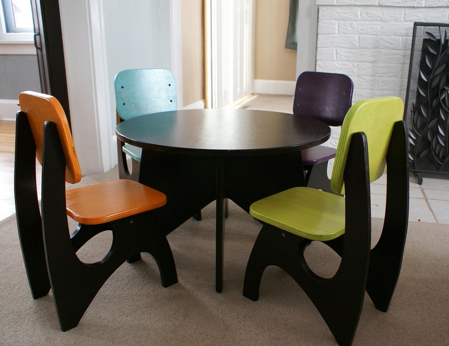 Modern Child Table set - 4 Chair option