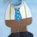 SALE - PDF ePattern - Super Baby and Little Man Baby Bib Sewing Pattern