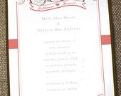 Vintage Tandem Bicycle Wedding Invitation
