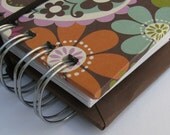 Discount Card - Reward/Loyalty Card Holder with Bold-Colorful Brown, Orange, Floral & Paisley Cover
