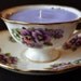 Lilac and Violets Soy Tea Cup Candle