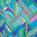 Vintage Fabric Geometric Polyester Multicolored 3 yards and 12 inches