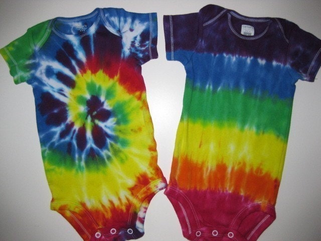 Rainbow Bright Swirl Tie Dye BodySuit