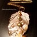 RESERVED for Elizabeth Gamba only -- Leaf and Pearls Necklace - Freshwater Pearls and Shell --