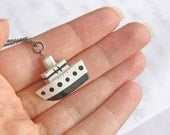 Hand Painted Wooden Boat Nautical Necklace - 'The High Seas'