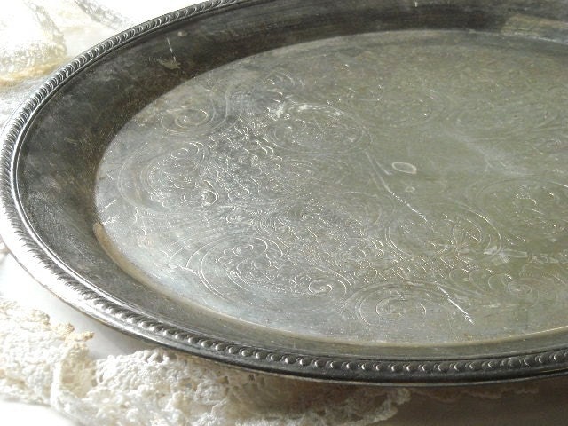 silver vanity tray