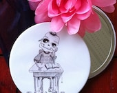Skeleton Pocket Mirror
