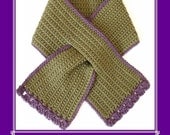 PATTERN Crochet Scarf Keyhole TODDLER  Instant pdf download