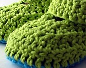 Bus Stop Booties with Velcro Strap green blue aqua sandal crochet slipper lime baby child girl boy set crochet custom turquoise shoe shoes