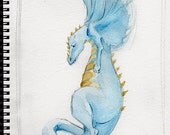 Dragon Flight watercolor original painting