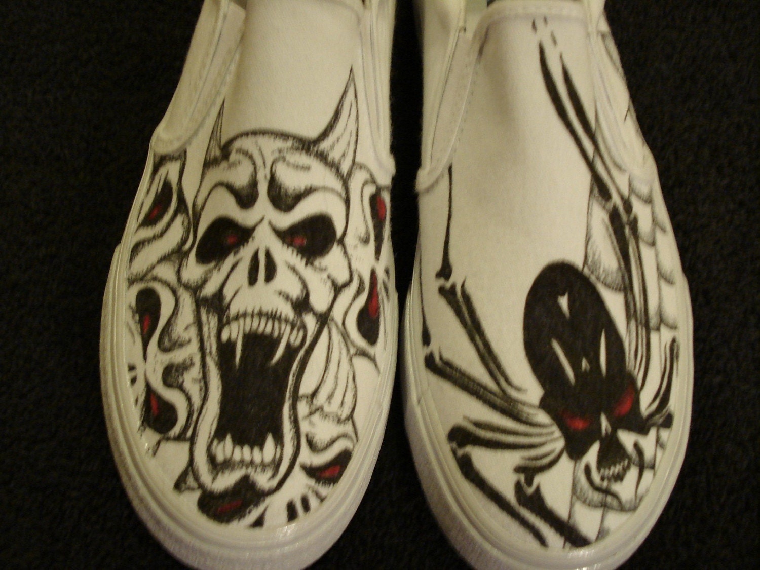 Demons/Spiders Tattoo Inspired Custom Designed Shoes