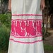 Embroidered Peasant Boho Dress