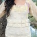 SOLD... Reserved... Amazing Antique Lace Boho Blouse with Lavender Ribbon and Bell Sleeves