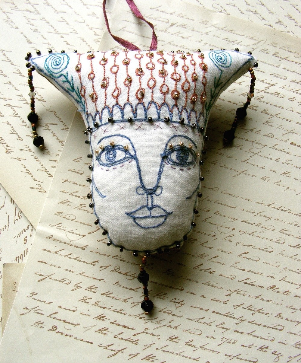 Textile art - Embroidered - Indra - Door Guardian