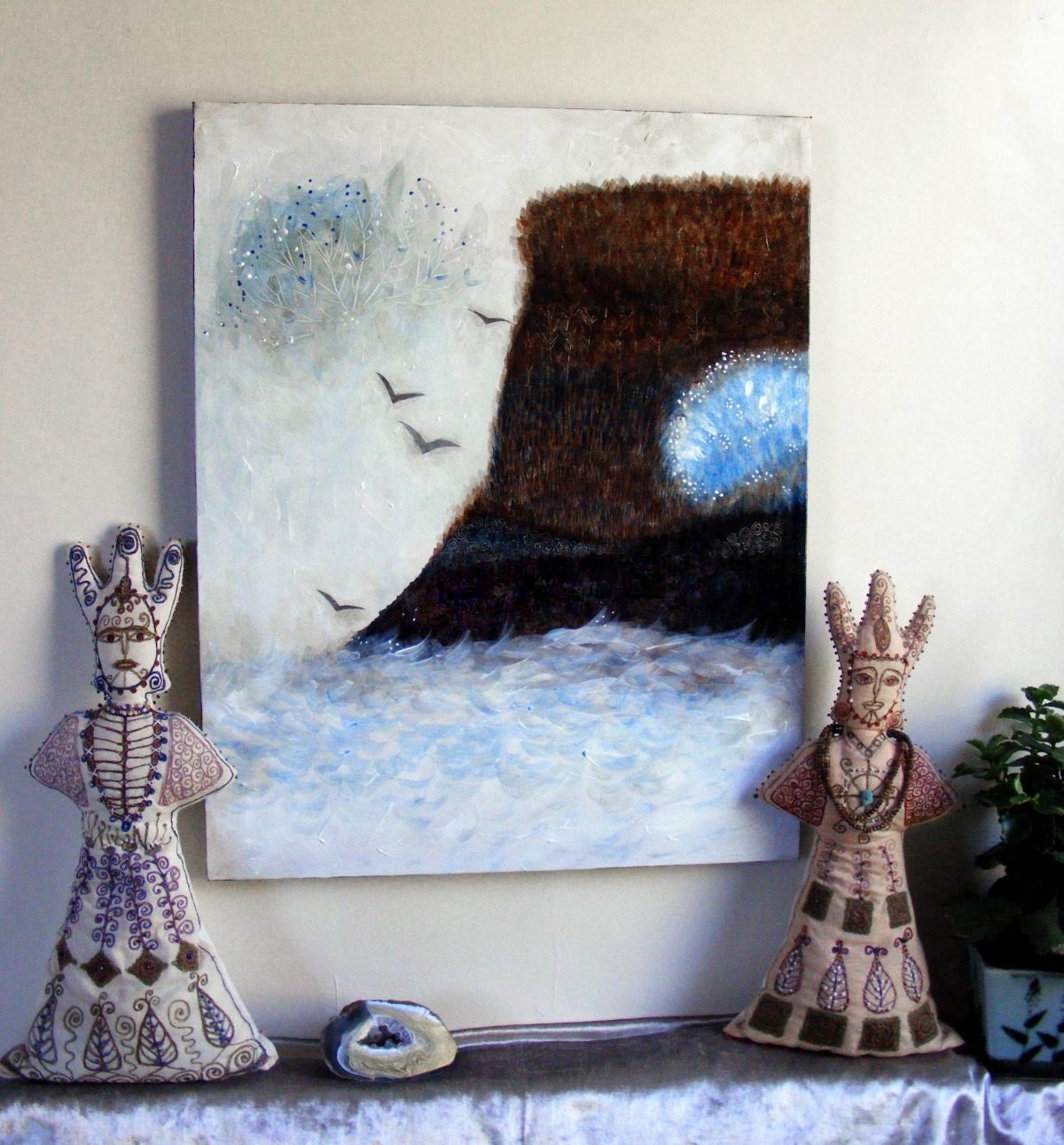 Original painting on canvas - Blue Mist