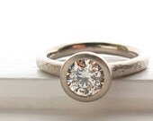1ct diamond pebble ring engagement solitaire