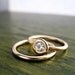 SALE  moissanite and 14kt set size 4.25