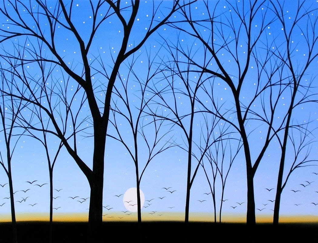 Amy Giacomelli painting print ... Blue Skies Forever -- 8 x 10 Glossy Print