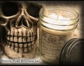 8 oz - Sugar Skull Soy Candle - Dye Free - Perfect for the Uncommon Lady