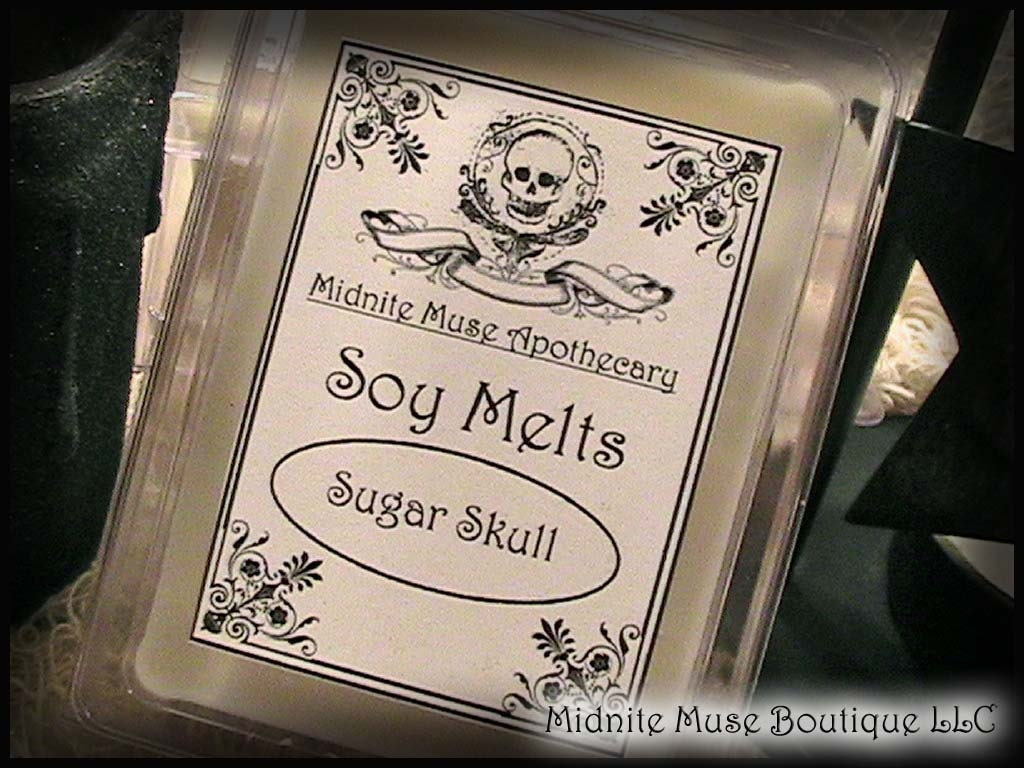 6 - Sugar Skull Soy Melts - Dye Free - Perfect for the Uncommon Lady