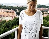 splatter paint stain bird swallow print