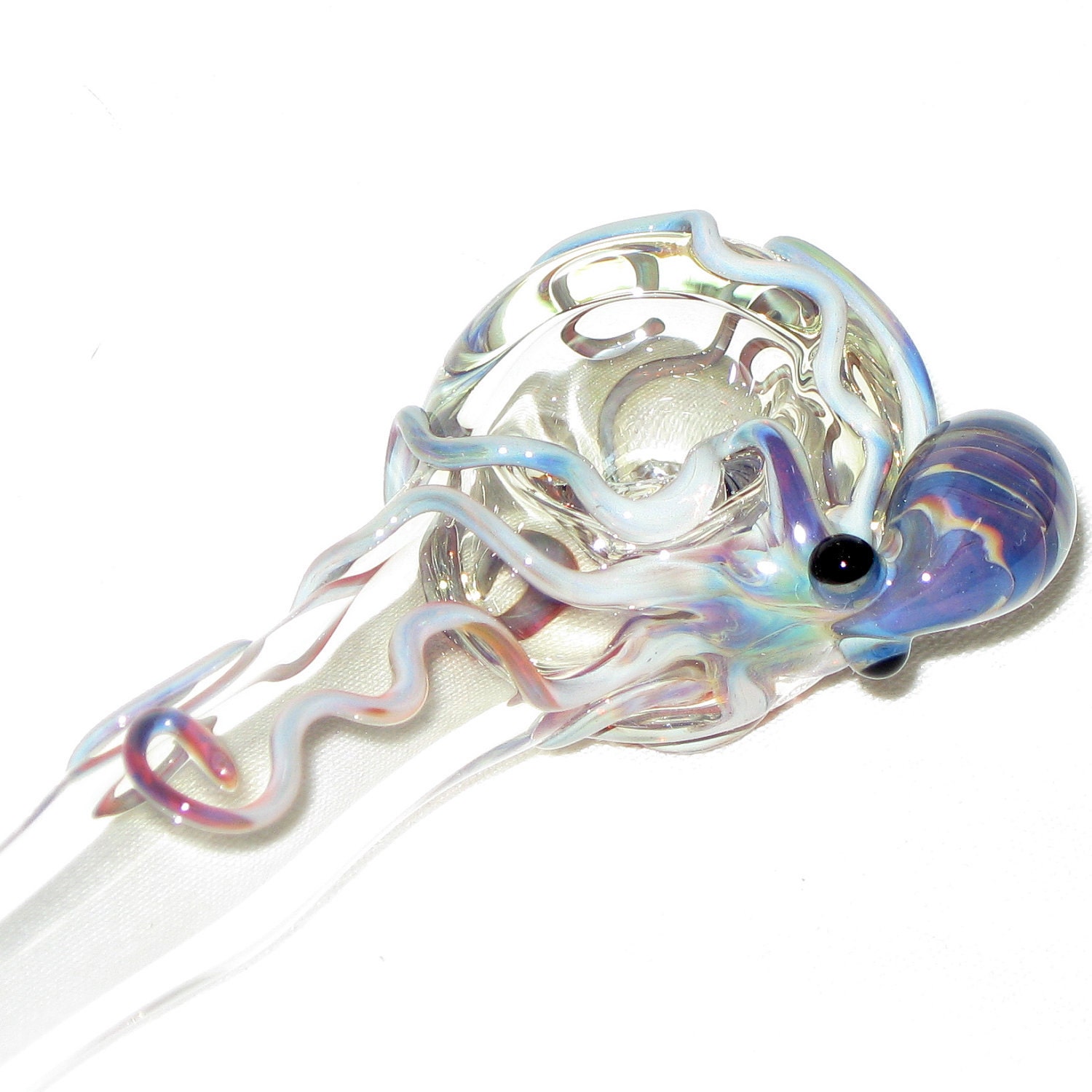Octopus Spoon  Medium Hand Blown Glass