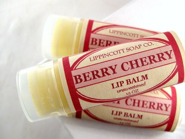 Berry Cherry Lip Balm - Unsweetened Lip Balm