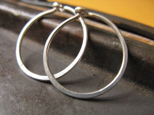 Sterling Silver Hoop Earrings - Small
